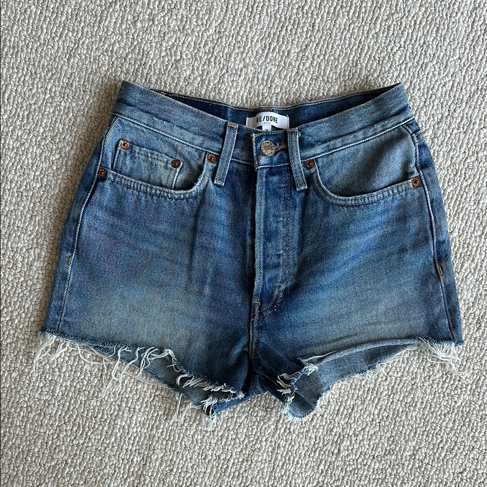 Redone Women's Blue Jean Shorts